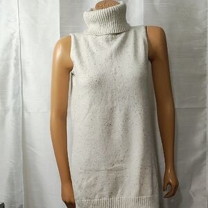 MarlaWynne Cream Cowl Neck Sleeveless‎ Sweater